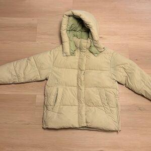 Zara Water Resistant Puffer Jacket with removable hood, size M